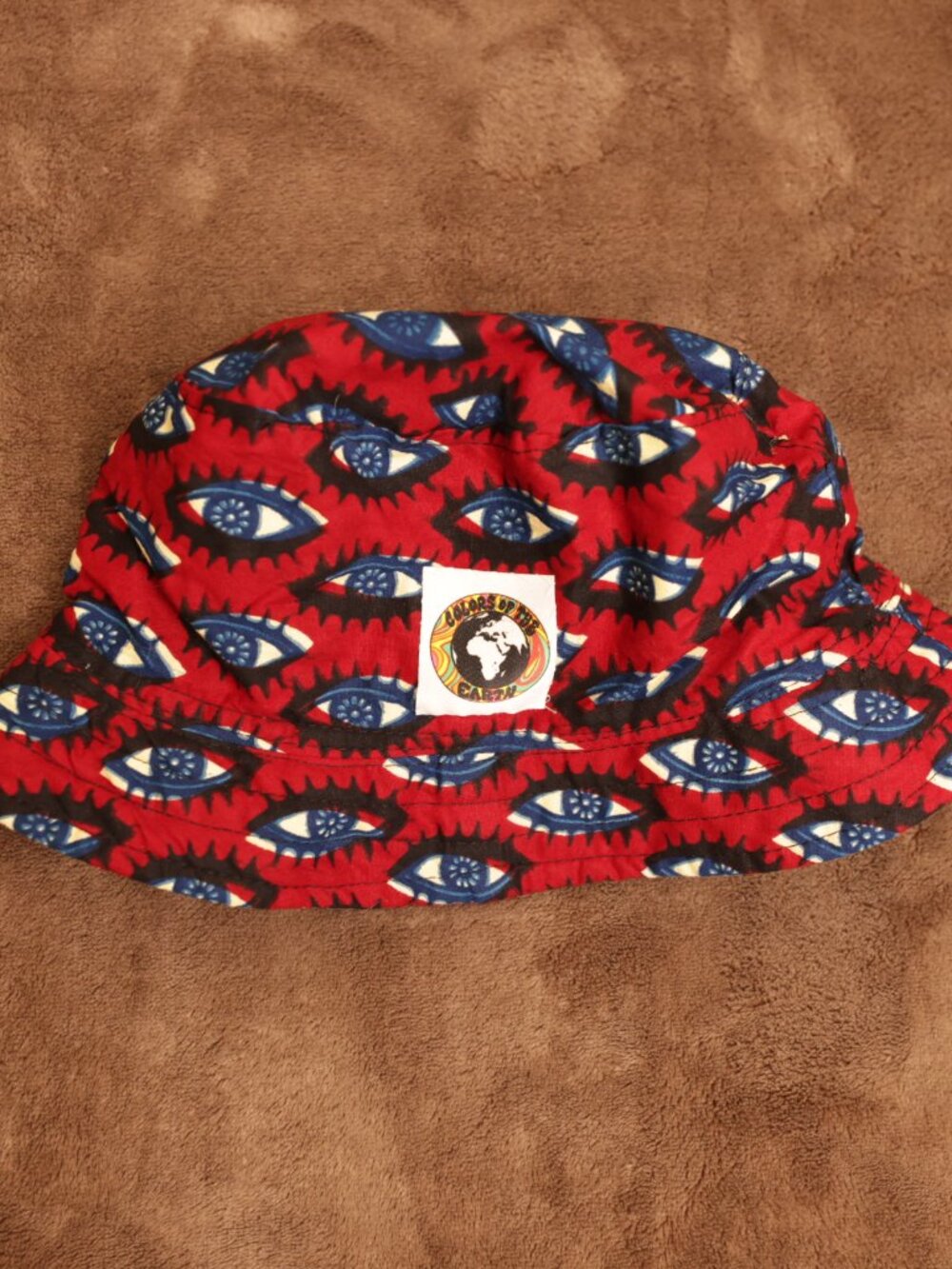 Colors of the Earth Maroon Eye Bucket Hat (OS)